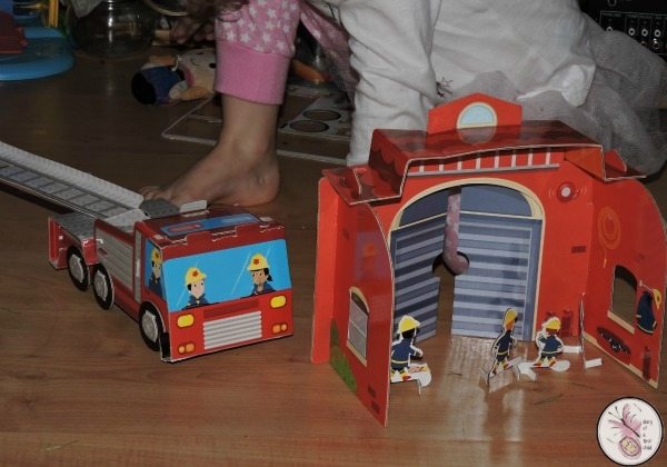 Fire Station  Activity Book and Playset 